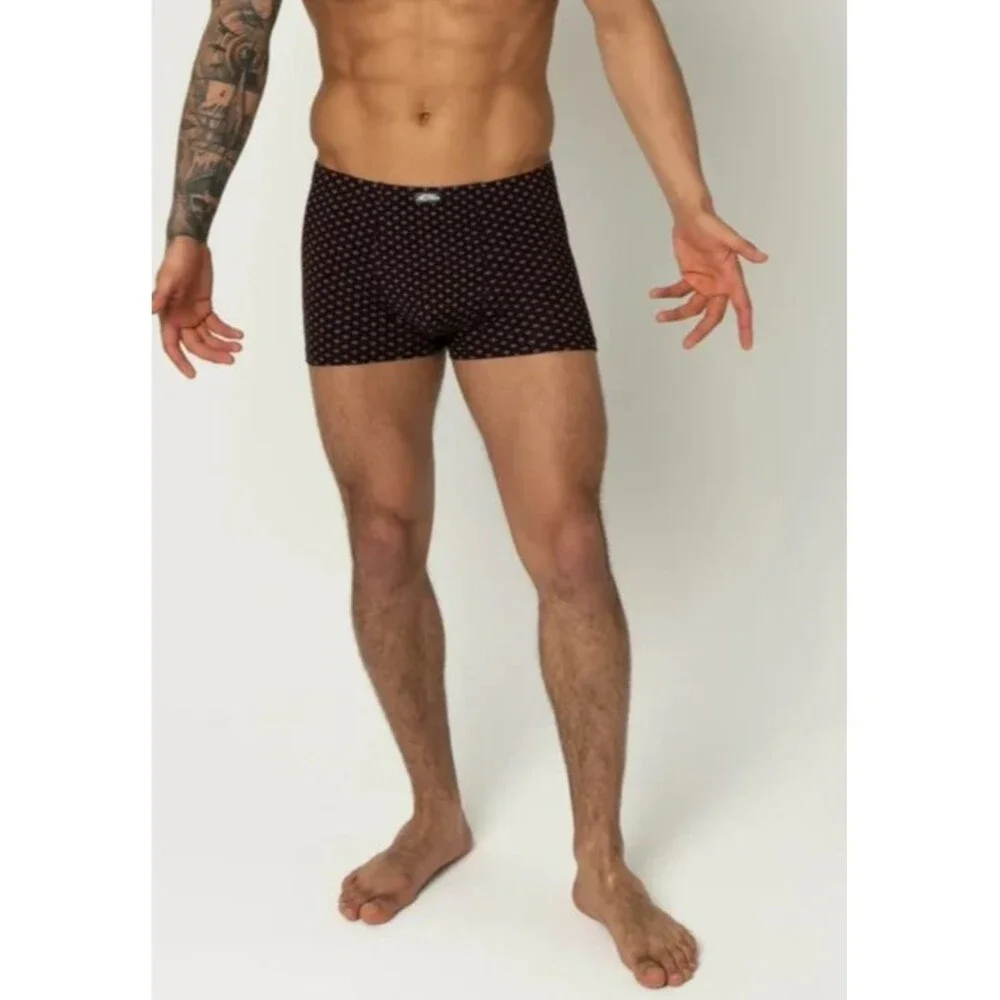 Men's XS Multicolor Print Trunks Underwear Trunk Boxer Briefs Soft Breathable